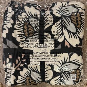 Vera Bradley Floral Throw Blanket Lotus Neutral